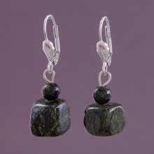 Серьги змеевик (ср-змв-030)